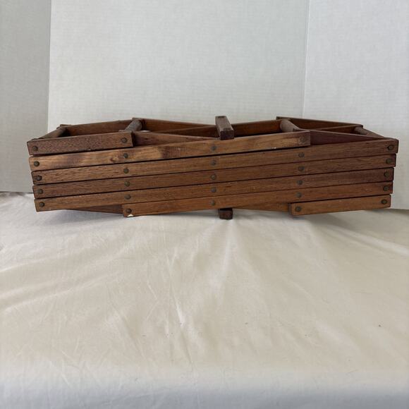 Wine Rack Wooden, Counter-top, Tabletop, Expandable, Accordion Style VTG - Picture 3 of 8